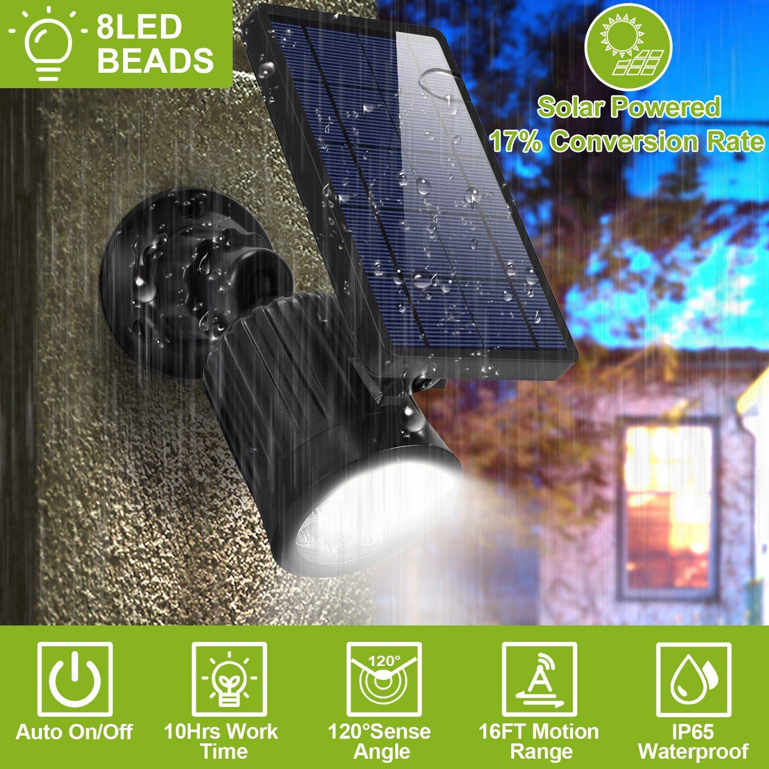 Solarek Lights Outdoor Solar Powered LED Spotlights Outdoor Lighting - DailySale