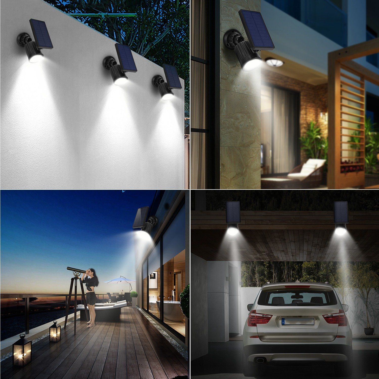 Solarek Lights Outdoor Solar Powered LED Spotlights Outdoor Lighting - DailySale