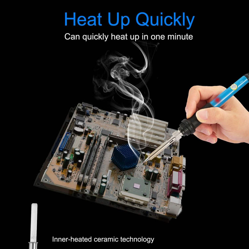 Soldering Iron 110V/60W Adjustable Temperature Home Improvement - DailySale