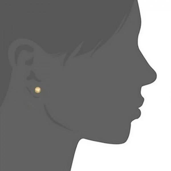 Solid 14K Gold Ball Studs - Assorted Sizes Jewelry - DailySale