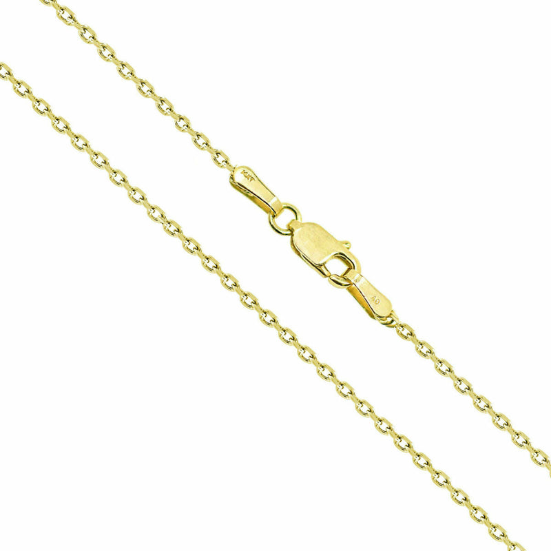 Solid 14K Gold Cable Chain Necklace Necklaces - DailySale