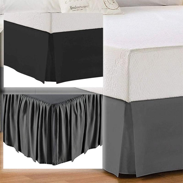 Solid Color Bed Skirt - Assorted Styles Linen & Bedding - DailySale