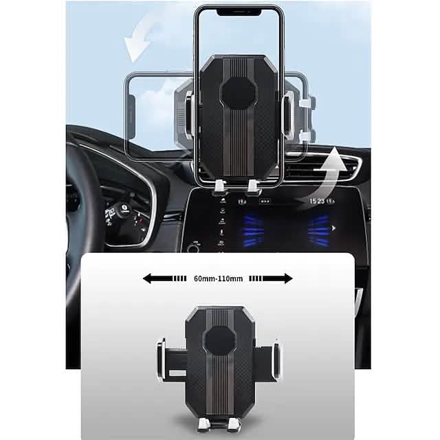 Solid & Durable Car Phone Holder Mount for Dashboard Windshield Long Arm Strong Suction Cell Phone Car Mount Automotive - DailySale