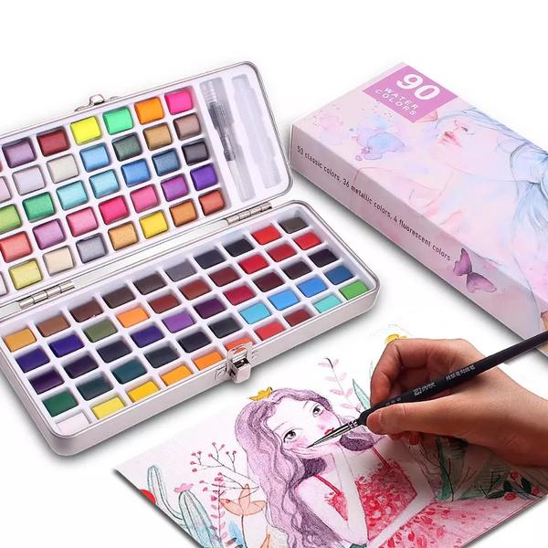 Solid Watercolor Pigment Set Everything Else - DailySale