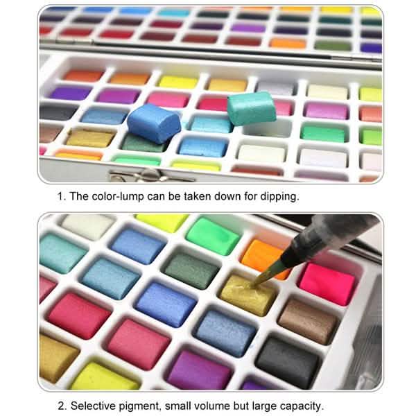 Solid Watercolor Pigment Set Everything Else - DailySale