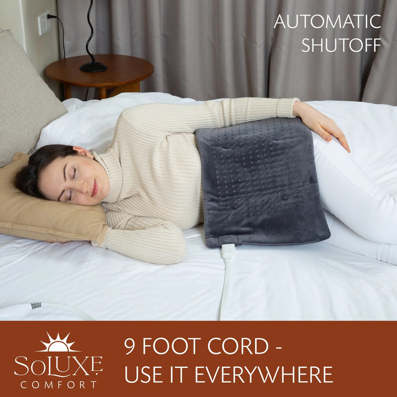 Soluxe Comfort XL King Size Heating Pad Wellness - DailySale