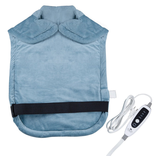 Soluxe Electric Weighted Neck and Back Heating Pad Wellness - DailySale