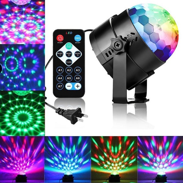 Sound Activated Rotating Disco Ball Party Lights Strobe Light Indoor Lighting - DailySale