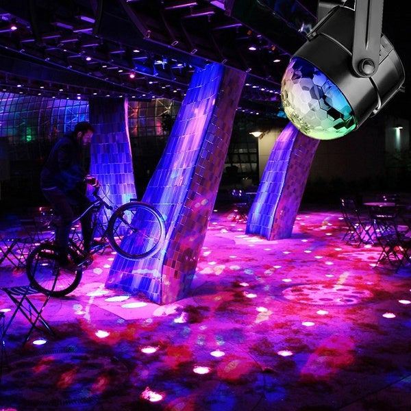 Sound Activated Rotating Disco Ball Party Lights Strobe Light Indoor Lighting - DailySale