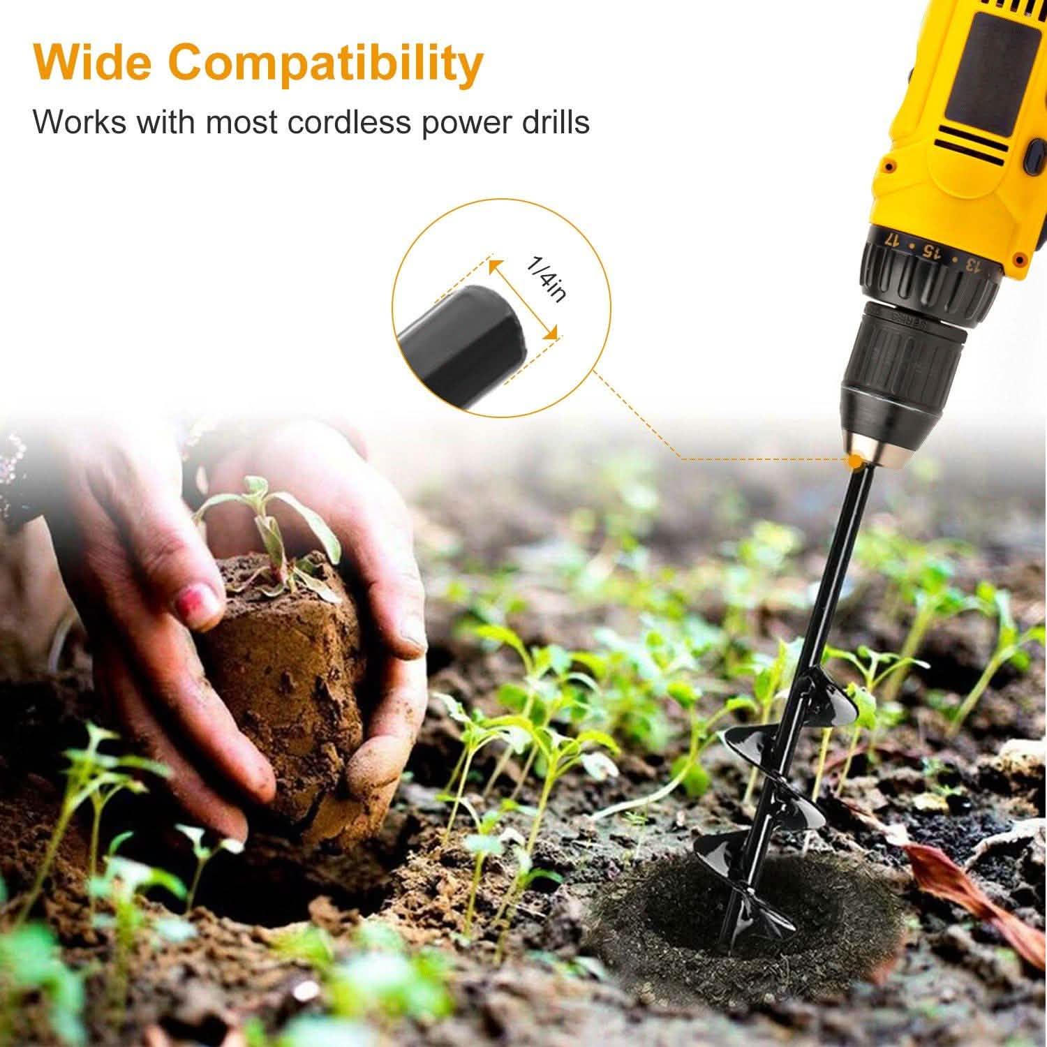 Spiral Drill Bit Gardening Auger Garden & Patio - DailySale