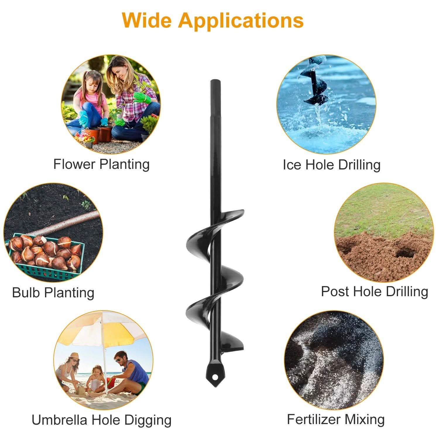 Spiral Drill Bit Gardening Auger Garden & Patio - DailySale