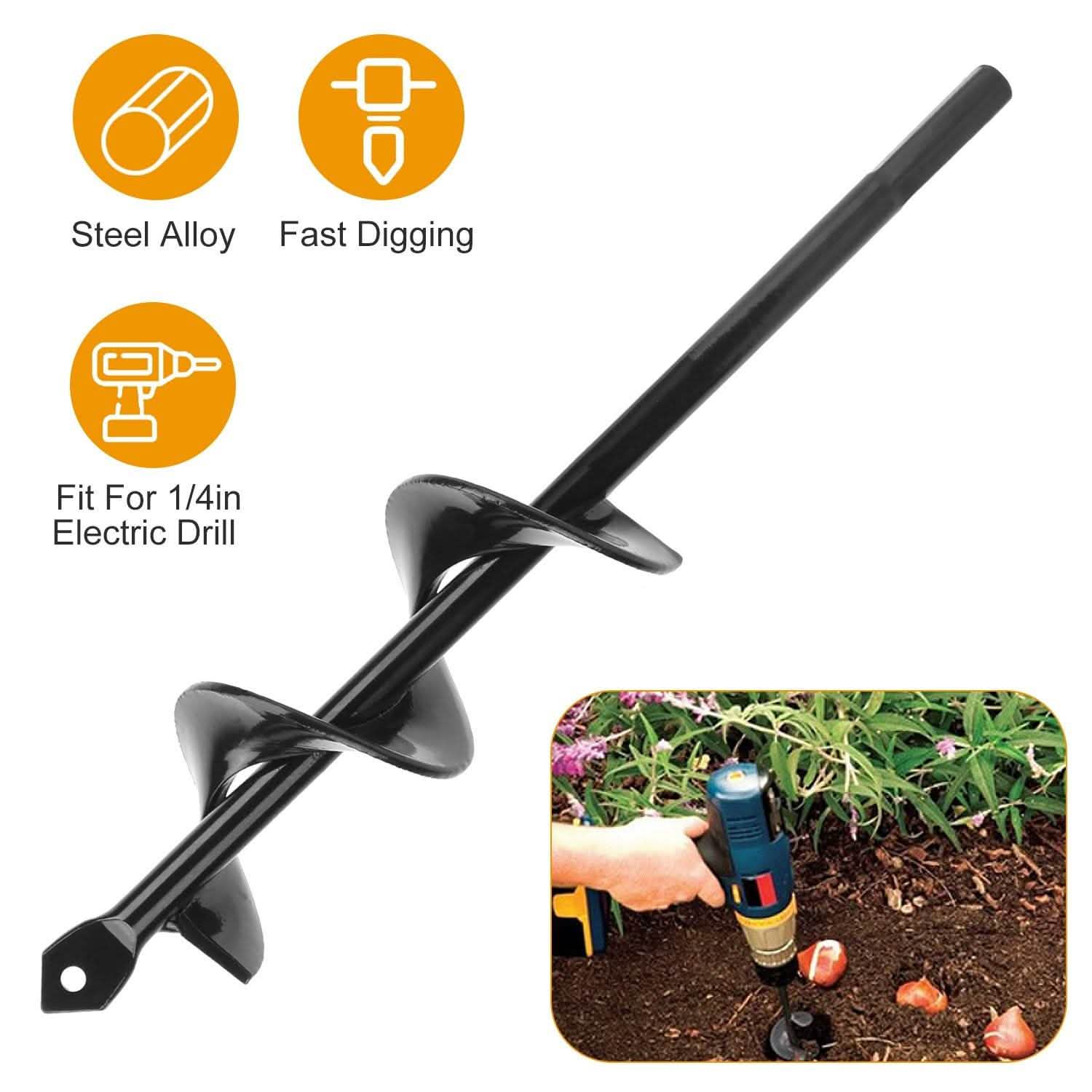 Spiral Drill Bit Gardening Auger Garden & Patio - DailySale