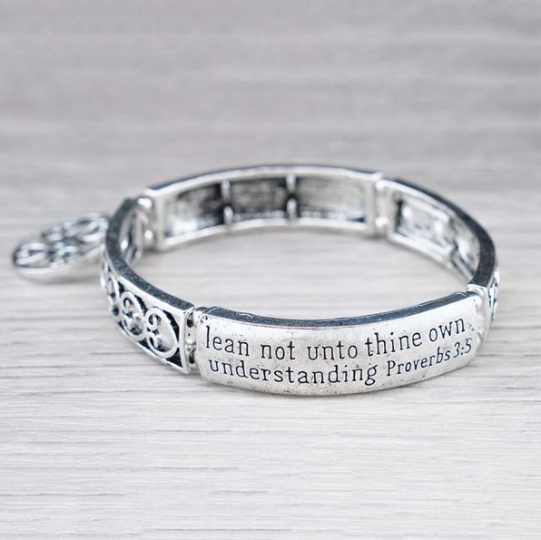 Spiritual Engraved Bracelet- "Trust in the Lord.." Bracelets - DailySale