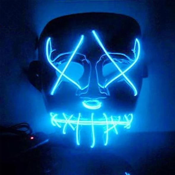 Spooky LED Mask Everything Else Blue - DailySale