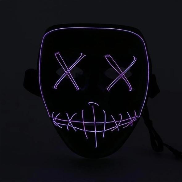 Spooky LED Mask Everything Else Purple - DailySale
