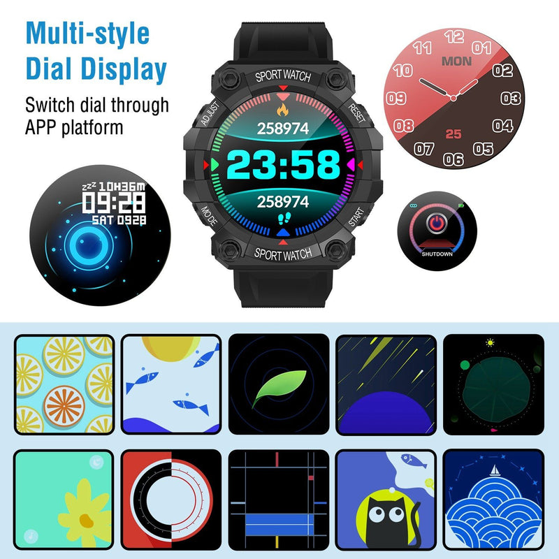 Sport Bracelet with Heart Rate Blood Pressure Sleep Monitor Smart Watches - DailySale