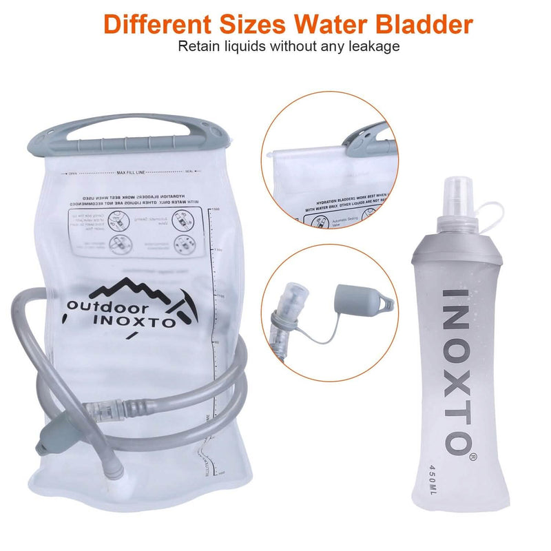 Sport Hydration Vest Running Backpack with 15oz, 50oz Water Bladder Sports & Outdoors - DailySale