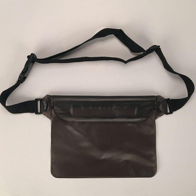 Sport Swimming Beach Waterproof Waist Bag Pouch Dry Case Fanny Pack Pocket Bags & Travel Black - DailySale