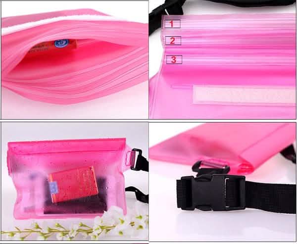 Sport Swimming Beach Waterproof Waist Bag Pouch Dry Case Fanny Pack Pocket Bags & Travel - DailySale