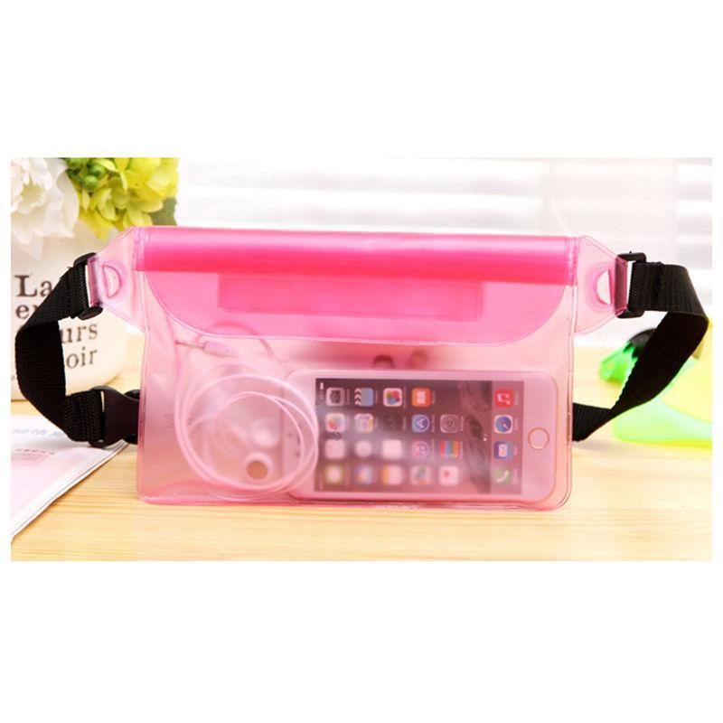 Sport Swimming Beach Waterproof Waist Bag Pouch Dry Case Fanny Pack Pocket Bags & Travel Pink - DailySale