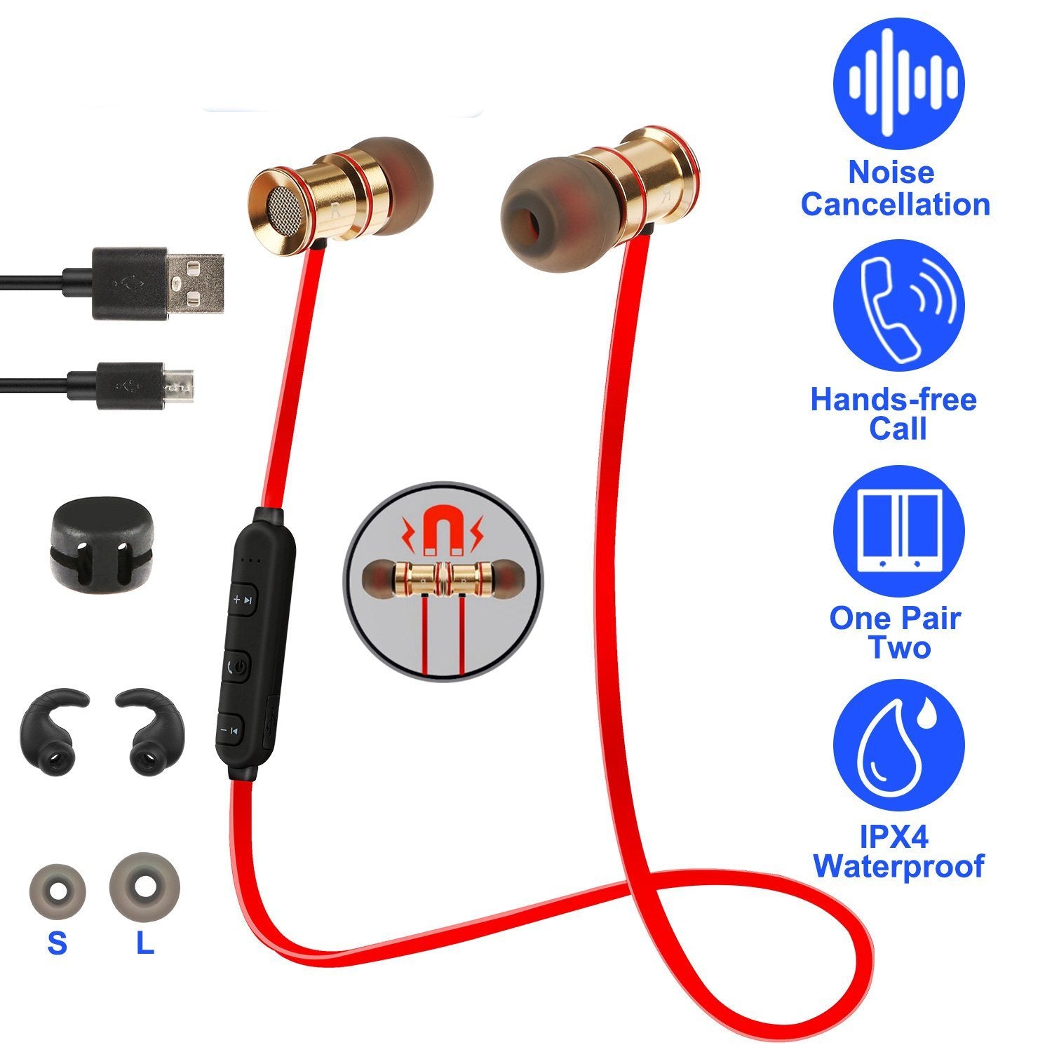 Sports Headset Wireless V4.1 In-Ear Headphones Headphones & Audio - DailySale