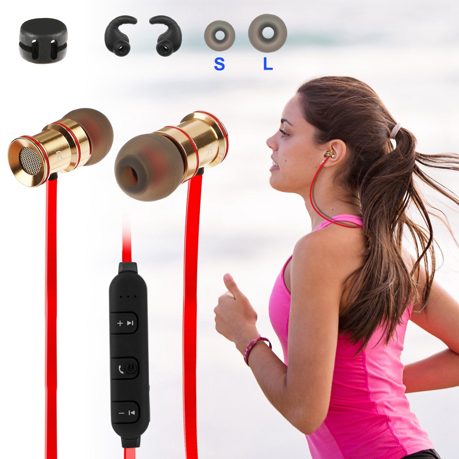 Sports Headset Wireless V4.1 In-Ear Headphones Headphones & Audio - DailySale