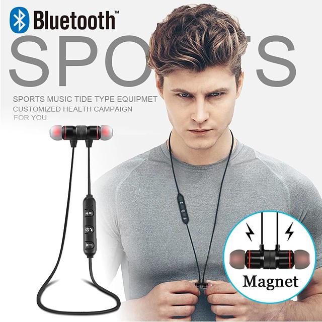Sports Neckband Magnetic Wireless Bluetooth Earphones Headphones & Audio - DailySale