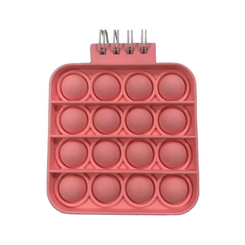 Square Push Pop Anti-Stress Notebook Toys & Games Coral - DailySale