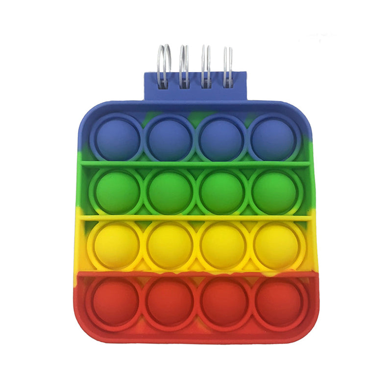 Square Push Pop Anti-Stress Notebook Toys & Games Rainbow - DailySale