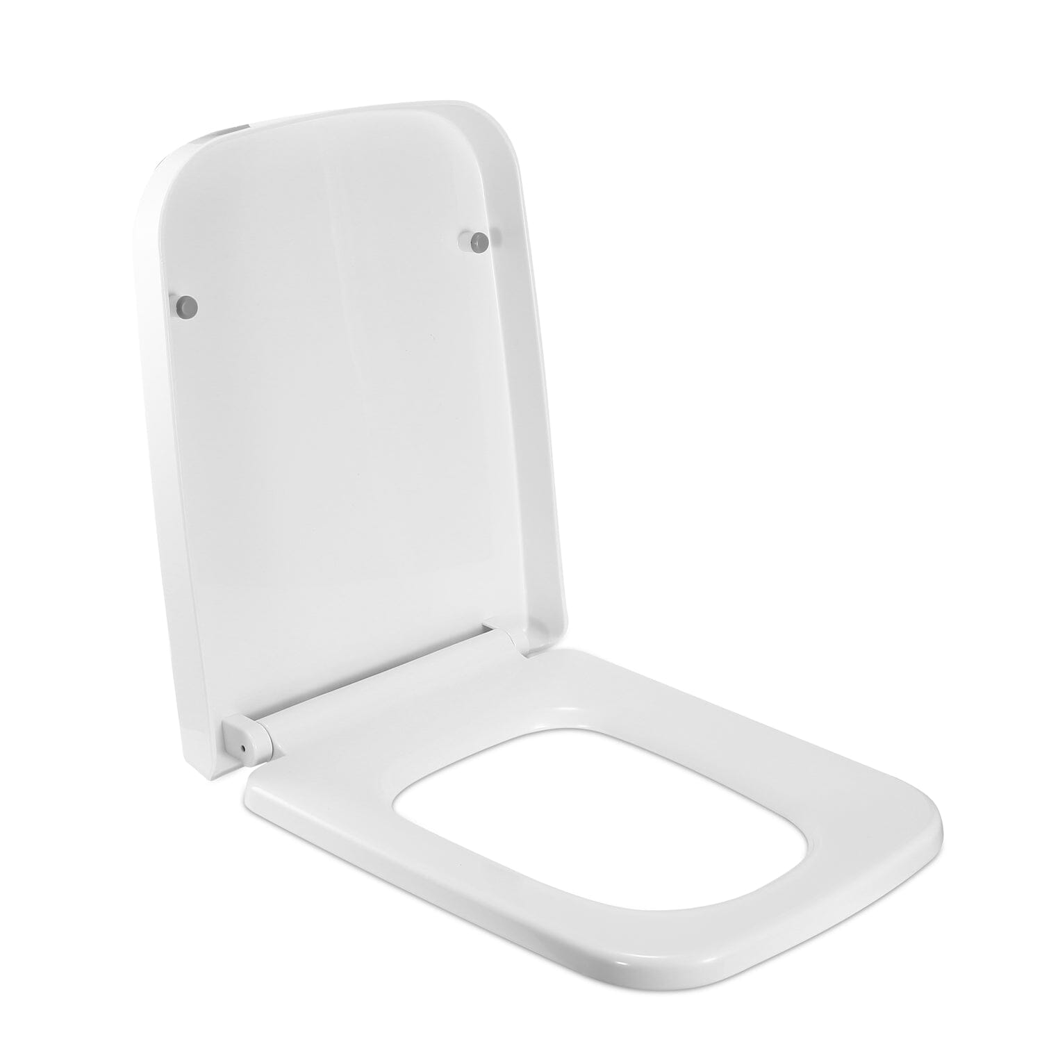 Square Toilet Seat with Grip-Tight Seat Bumpers Bath - DailySale