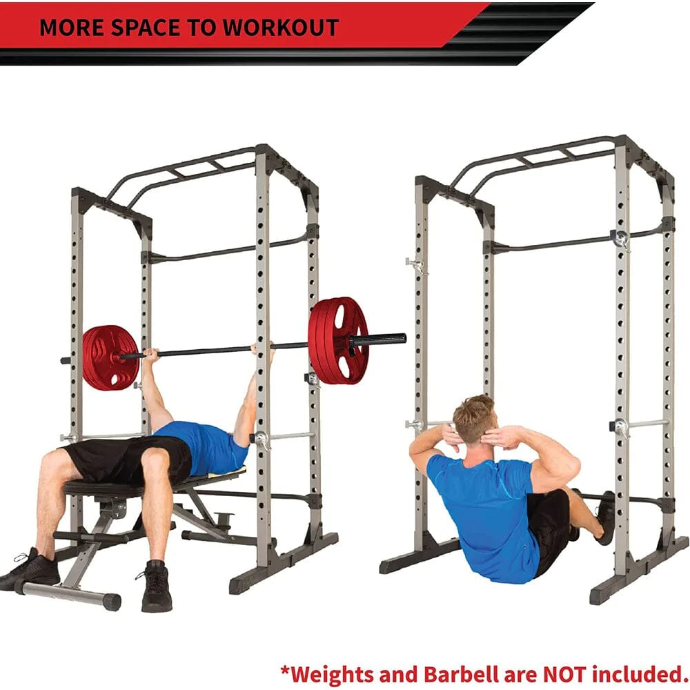 Squat Rack Strength Training Power Cage Fitness - DailySale