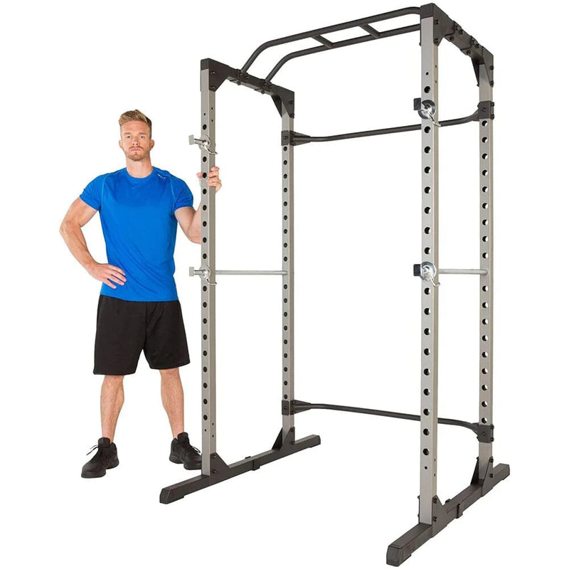 Squat Rack Strength Training Power Cage Fitness - DailySale