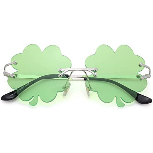 St. Patrick’s Day Irish Shamrock Sunglasses Holiday Decor & Apparel Light Green - DailySale