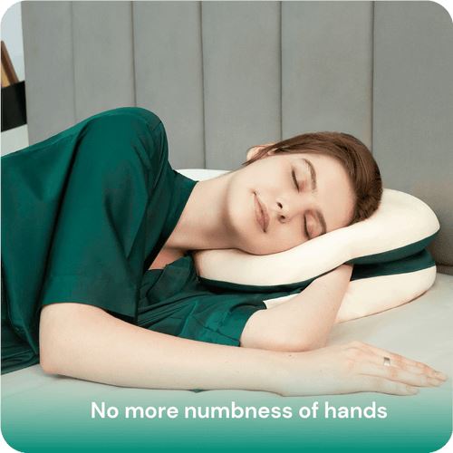 Stack Pillow with Dual Layers Balance, Adjustable Height, Suitable for All Sleeping Positions Bedding - DailySale