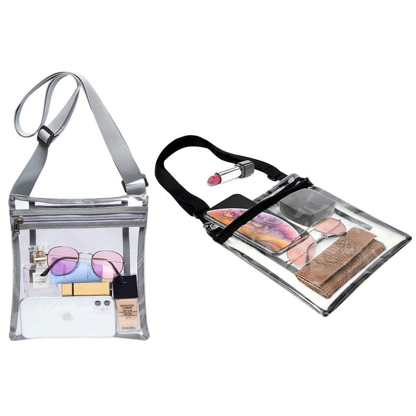 Stadium Approved Clear Crossbody Bag Purse with Adjustable Strap Bags & Travel - DailySale
