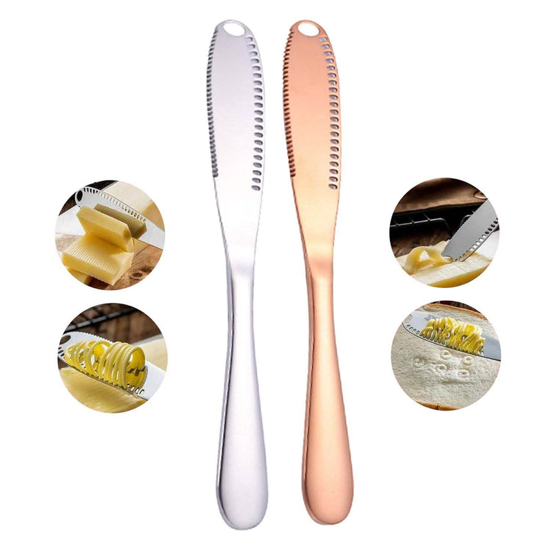 Stainless Steel And Copper Butter Spreader Cutter Slicer Knife Kitchen & Dining - DailySale