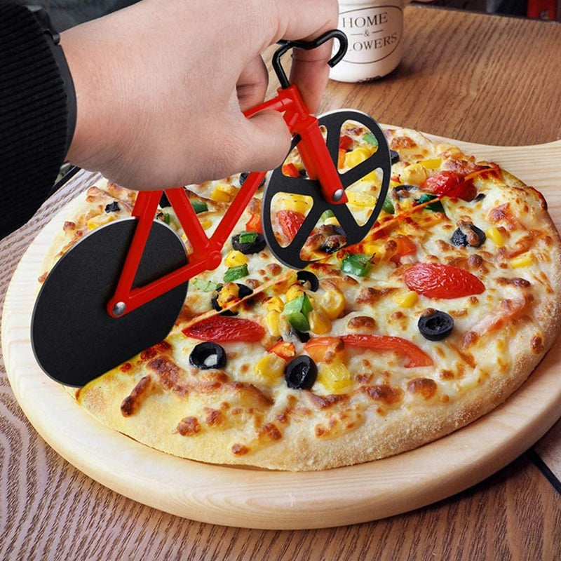 Stainless Steel Bicycle Pizza Cutter Kitchen & Dining - DailySale