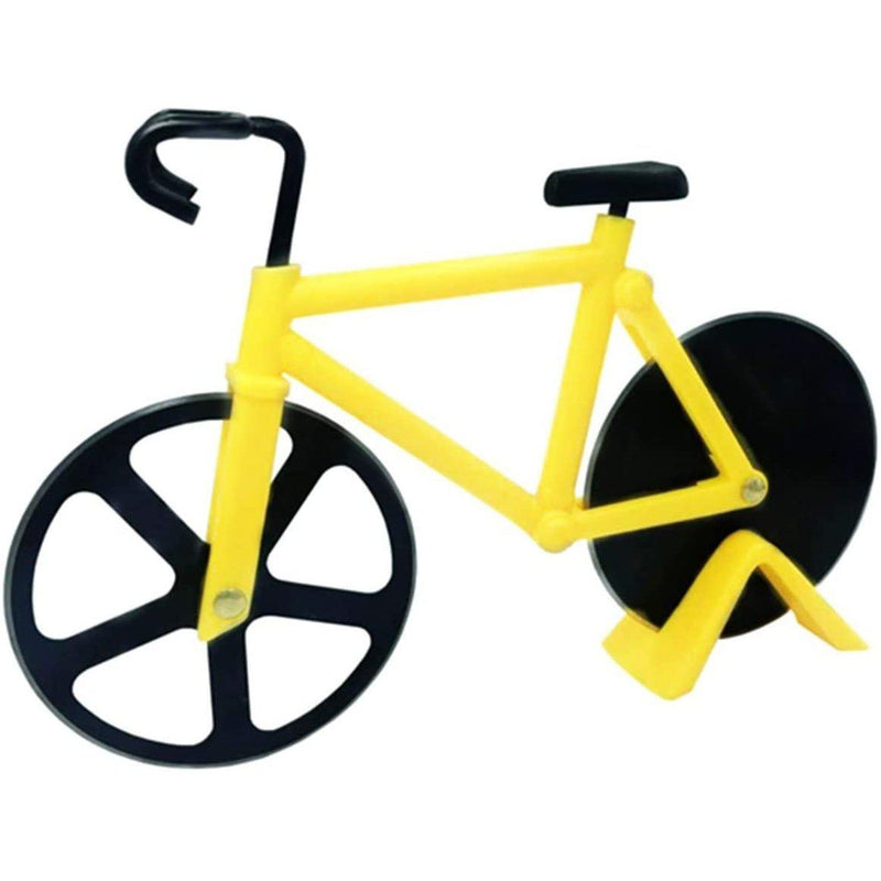 Stainless Steel Bicycle Pizza Cutter Kitchen & Dining Yellow - DailySale