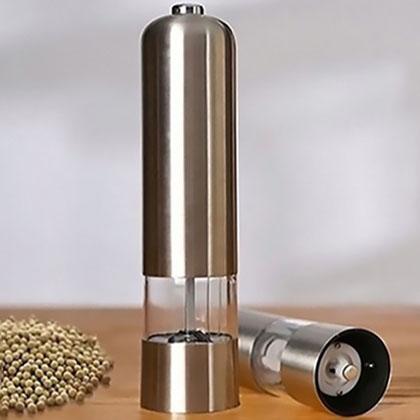 Stainless Steel Electric Grinder for Salt or Pepper Kitchen Essentials - DailySale
