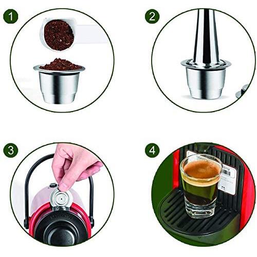 Stainless Steel Refillable Coffee Espresso Capsules Kitchen & Dining - DailySale