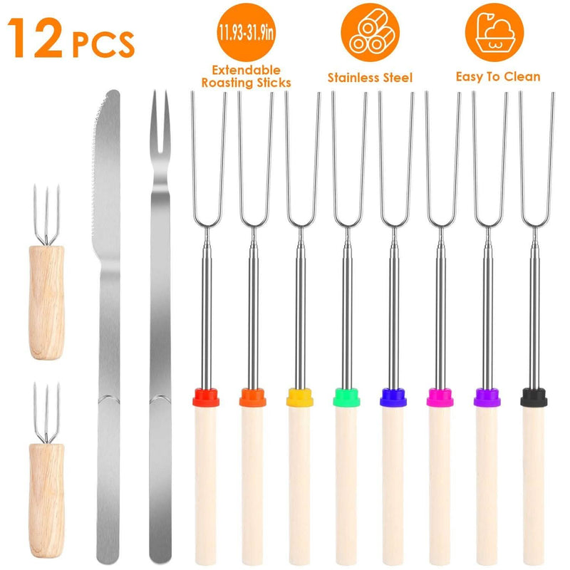 Stainless Steel Roasting Sticks Garden & Patio - DailySale