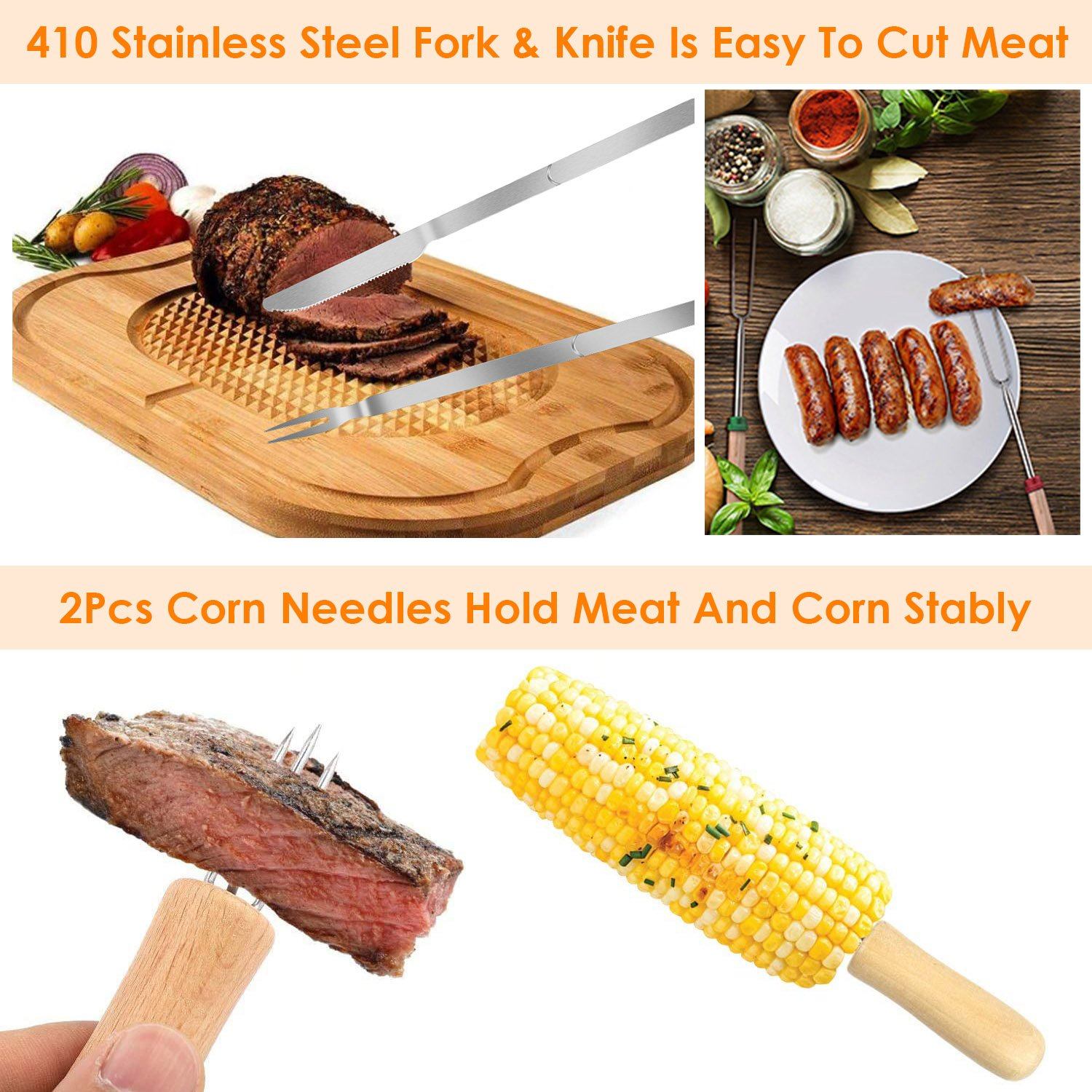 Stainless Steel Roasting Sticks Garden & Patio - DailySale