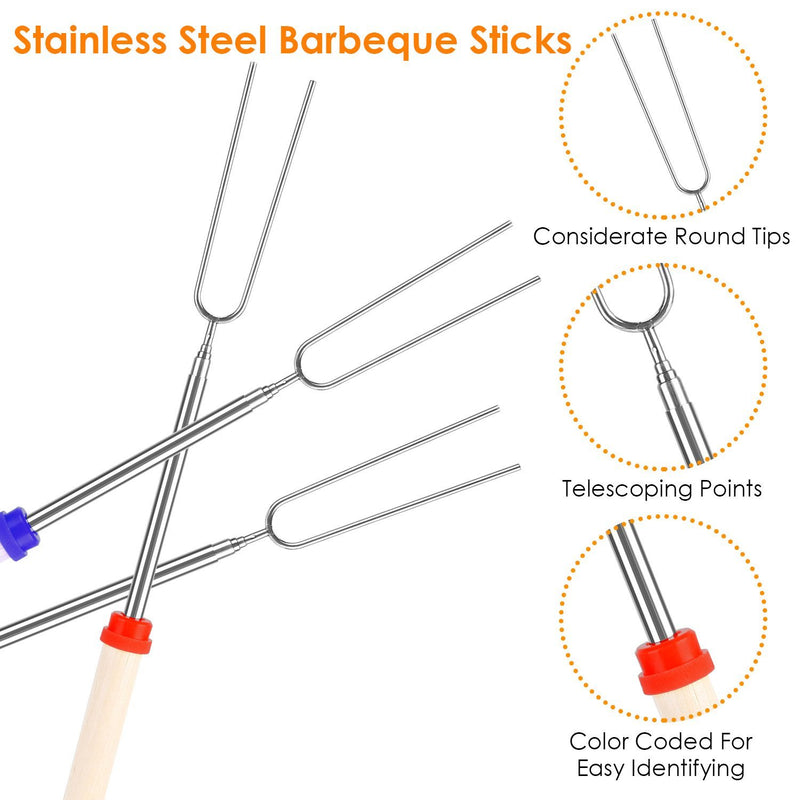 Stainless Steel Roasting Sticks Garden & Patio - DailySale