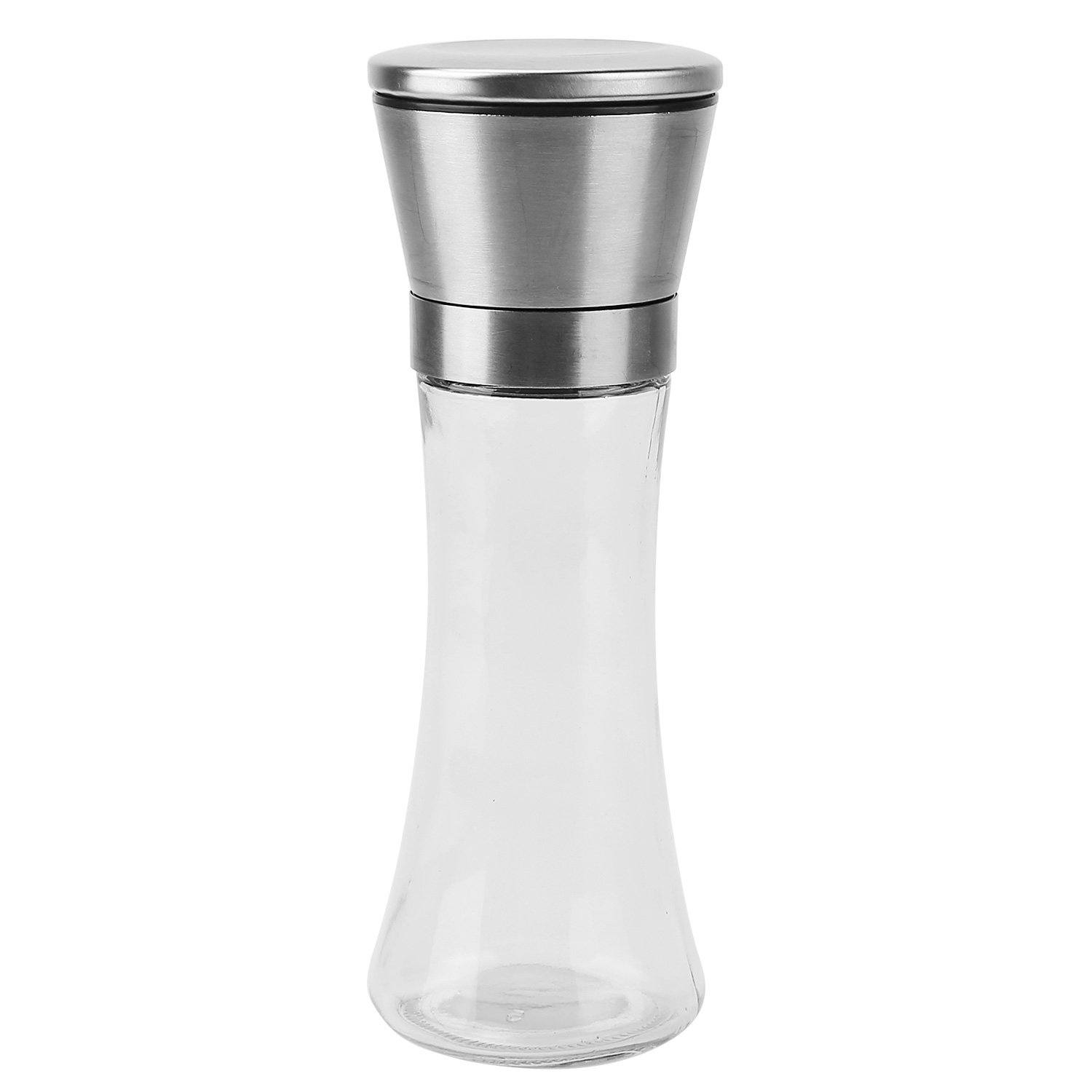 Stainless Steel Salt Pepper Grinder with Adjustable Coarseness Kitchen & Dining - DailySale