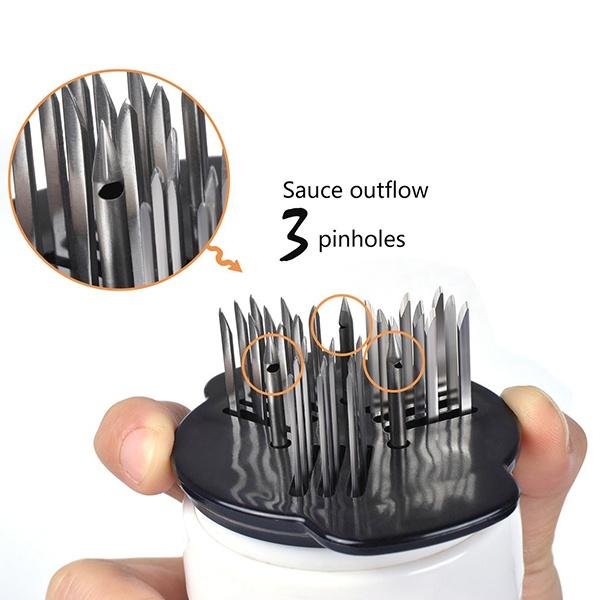 Stainless Steel Seasoning and Marinade Injector Needle Meat Tenderizer Kitchen & Dining - DailySale