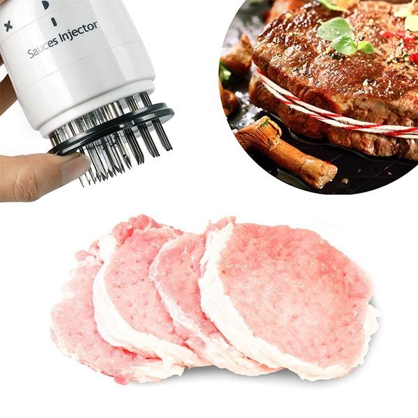 Stainless Steel Seasoning and Marinade Injector Needle Meat Tenderizer Kitchen & Dining - DailySale