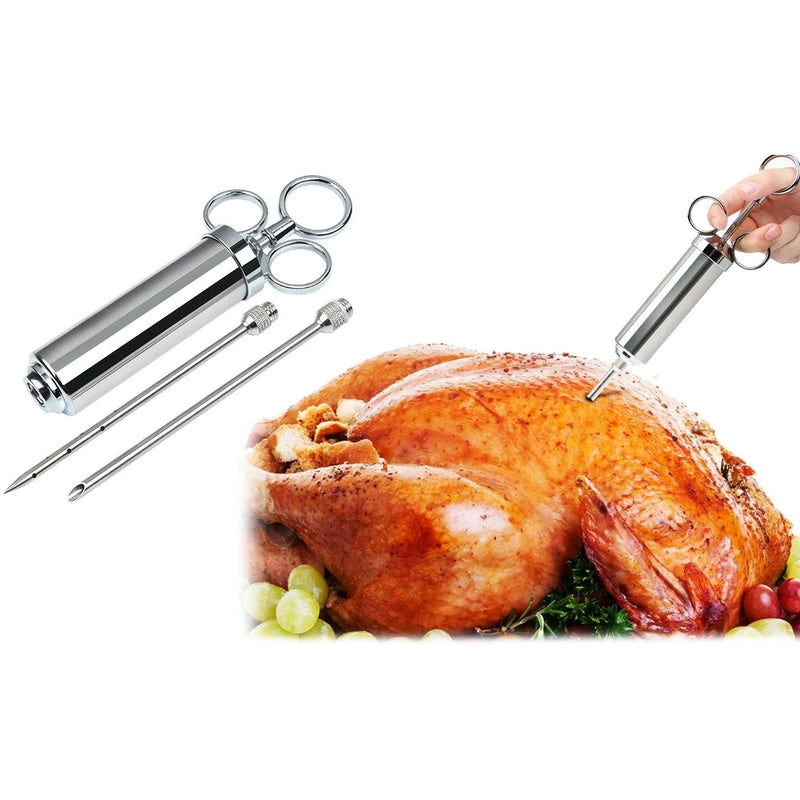 Stainless Steel Turkey And Meat Seasoning Injector Kitchen & Dining - DailySale