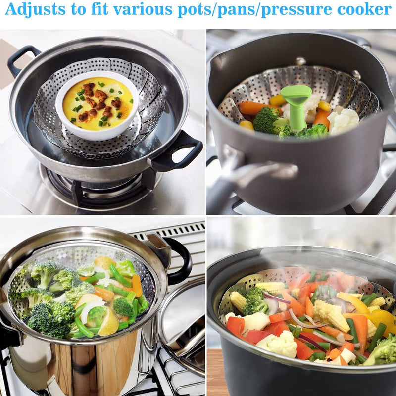 Stainless Steel Vegetable Steamer Basket Kitchen Tools & Gadgets - DailySale