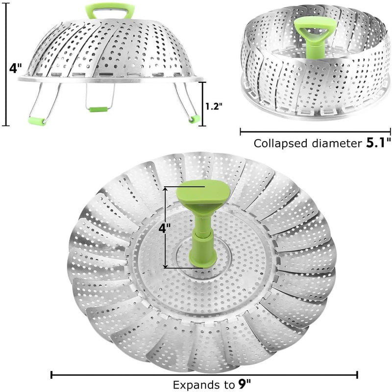 Stainless Steel Vegetable Steamer Basket Kitchen Tools & Gadgets - DailySale
