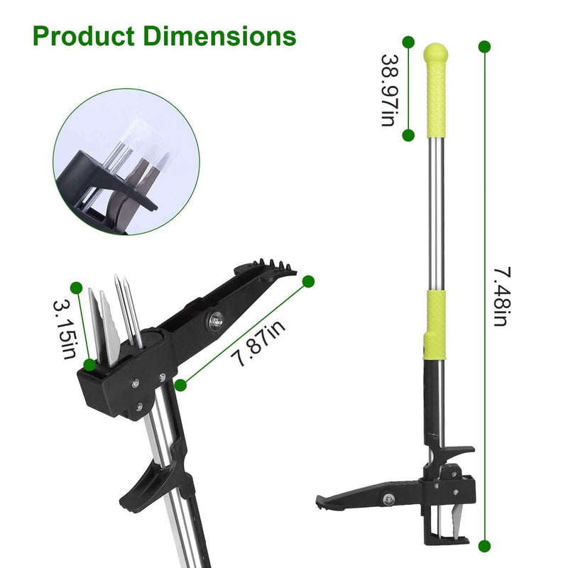 Standup Aluminum Weed Puller with 4 Claws Garden & Patio - DailySale